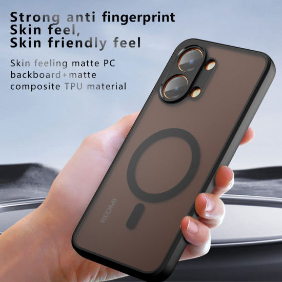 Techsuit PureFrost MagSafe Oppo A6x 4G / A6x 5G / A6k 4G Frosted Black Techsuit PureFrost MagSafe Oppo A6x 4G / A6x 5G / A6k 4G Frosted Black
