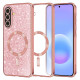 Techsuit Luxury Glitter MagSafe Samsung Galaxy A57 5G Rose Gold