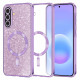 Techsuit Luxury Glitter MagSafe Samsung Galaxy A57 5G Light Purple