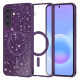 Techsuit Luxury Glitter MagSafe Samsung Galaxy A57 5G Deep Purple Techsuit Luxury Glitter MagSafe Samsung Galaxy A57 5G Deep Purple