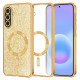 Techsuit Luxury Glitter MagSafe Samsung Galaxy A57 5G Gold Techsuit Luxury Glitter MagSafe Samsung Galaxy A57 5G Gold