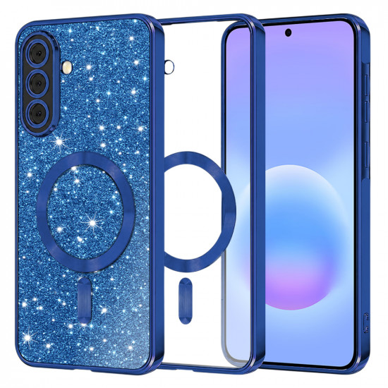 Techsuit Luxury Glitter MagSafe Samsung Galaxy A57 5G Deep Blue Techsuit Luxury Glitter MagSafe Samsung Galaxy A57 5G Deep Blue