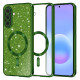 Techsuit Luxury Glitter MagSafe Samsung Galaxy A57 5G Deep Green