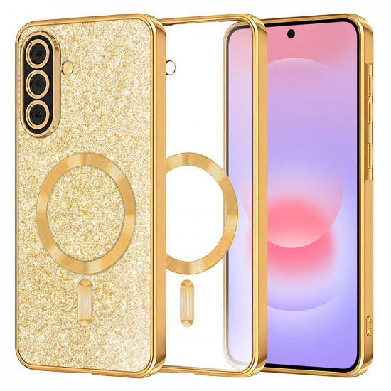 Techsuit Luxury Glitter MagSafe Samsung Galaxy A37 5G Gold Techsuit Luxury Glitter MagSafe Samsung Galaxy A37 5G Gold