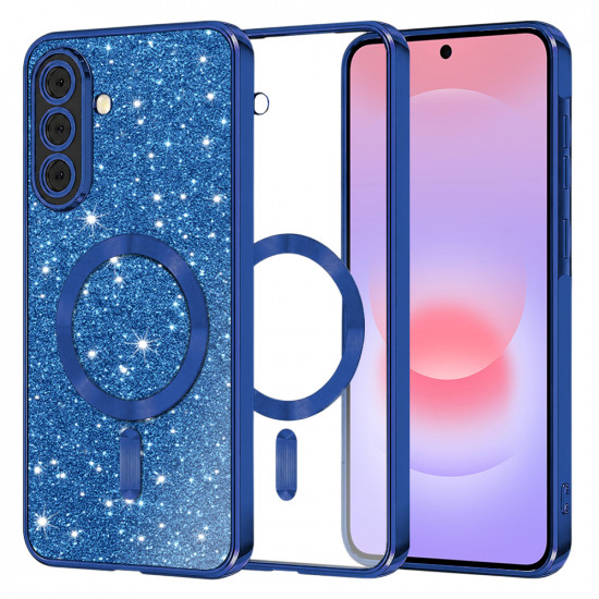Techsuit Luxury Glitter MagSafe Samsung Galaxy A37 5G Deep Blue Techsuit Luxury Glitter MagSafe Samsung Galaxy A37 5G Deep Blue