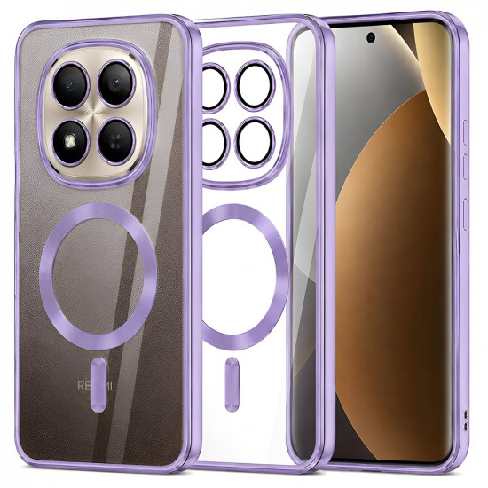 Techsuit Luxury Crystal MagSafe Xiaomi Redmi Note 15 Pro+ 5G / Poco M8 Pro 5G Light Purple