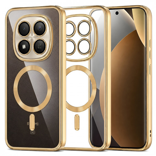 Techsuit Luxury Crystal MagSafe Xiaomi Redmi Note 15 Pro+ 5G / Poco M8 Pro 5G Gold