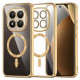 Techsuit Luxury Crystal MagSafe Xiaomi Redmi Note 15 Pro+ 5G / Poco M8 Pro 5G Gold