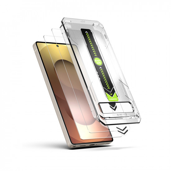Techsuit [Fingerprint Unlock Compatible] TitanGlass CrystalHD (2 pack) Samsung Galaxy A16 4G / 5G / A17 4G / 5G Clear
