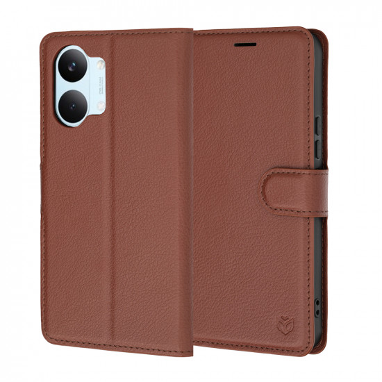 Techsuit Leather Folio Xiaomi Poco X8 Pro Max Brown