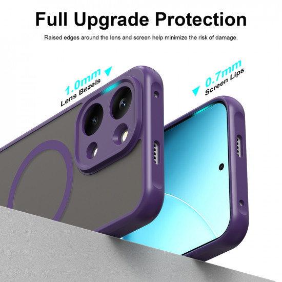 Techsuit HaloFrost II MagSafe Xiaomi Poco X8 Pro Max Purple Techsuit HaloFrost II MagSafe Xiaomi Poco X8 Pro Max Purple
