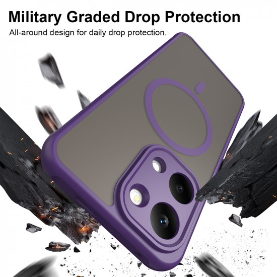 Techsuit HaloFrost II MagSafe Xiaomi Poco X8 Pro Max Purple Techsuit HaloFrost II MagSafe Xiaomi Poco X8 Pro Max Purple