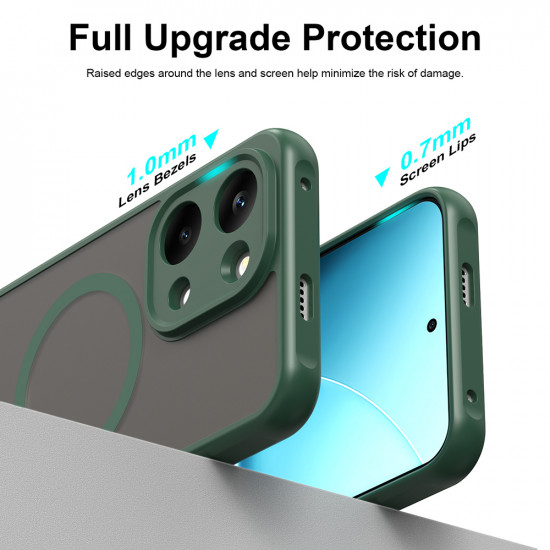 Techsuit HaloFrost II MagSafe Xiaomi Poco X8 Pro Max Green Techsuit HaloFrost II MagSafe Xiaomi Poco X8 Pro Max Green