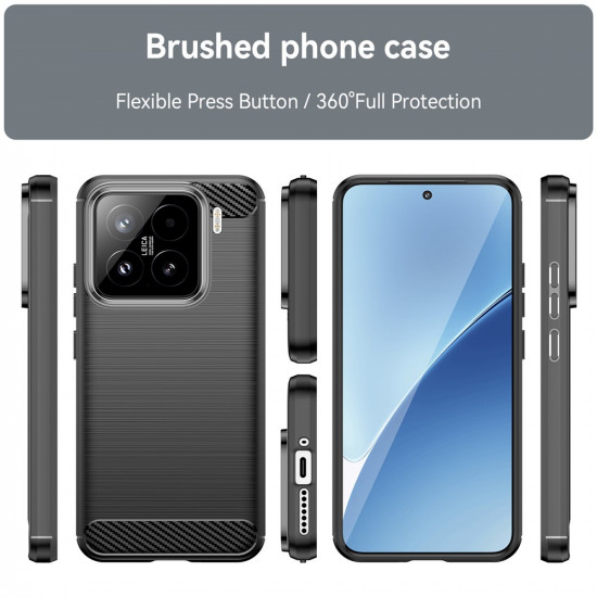Techsuit Carbon Silicone Oppo A6 Pro 4G / A6 Pro 5G Blue Techsuit Carbon Silicone Oppo A6 Pro 4G / A6 Pro 5G Blue