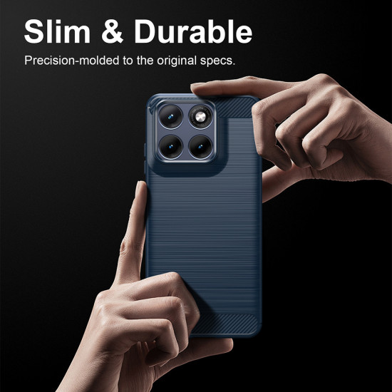Techsuit Carbon Silicone Motorola Edge 70 Fusion Blue