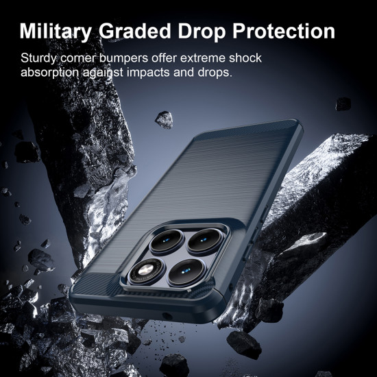 Techsuit Carbon Silicone Motorola Edge 70 Fusion Blue