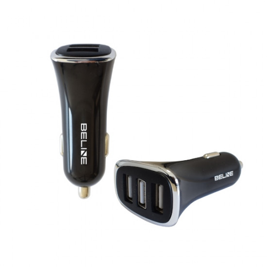 Beline Car Charger 3xUSB 4A black (head only)