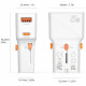 Travel charger 4smarts World Travel Adapter Nomad Pocket 25W USB-C/USB-A white
