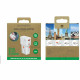 Travel charger 4smarts World Travel Adapter Nomad Pocket 25W USB-C/USB-A white