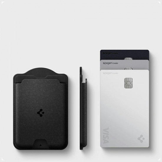 Magnetic Wallet Spigen Urban Fit MagSafe Black