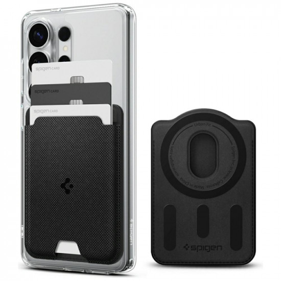Magnetic Wallet Spigen Urban Fit MagSafe Black