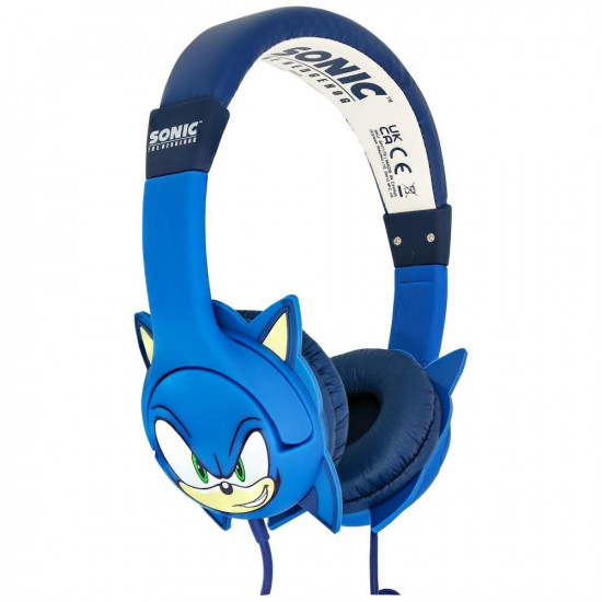 Children's On-Ear Headphones OTL Sonic The Hedgehog with Rubber Ears Children's On-Ear Headphones OTL Sonic The Hedgehog with Rubber Ears