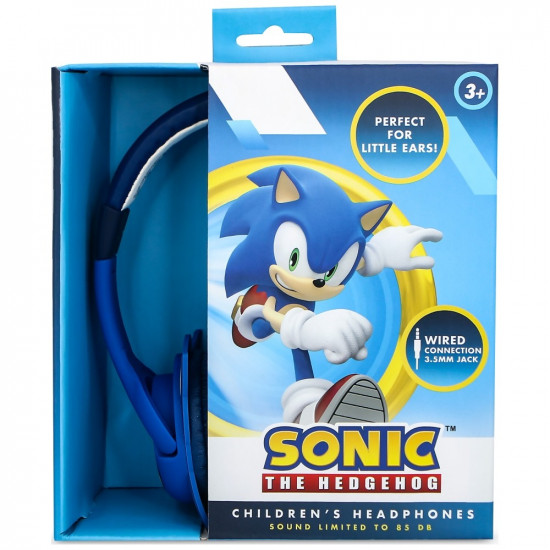 Children's On-Ear Headphones OTL Sonic The Hedgehog with Rubber Ears Children's On-Ear Headphones OTL Sonic The Hedgehog with Rubber Ears