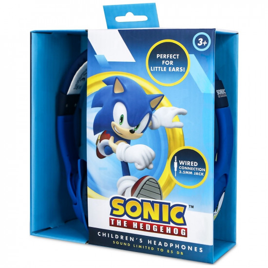 Children's On-Ear Headphones OTL Sonic The Hedgehog with Rubber Ears Children's On-Ear Headphones OTL Sonic The Hedgehog with Rubber Ears