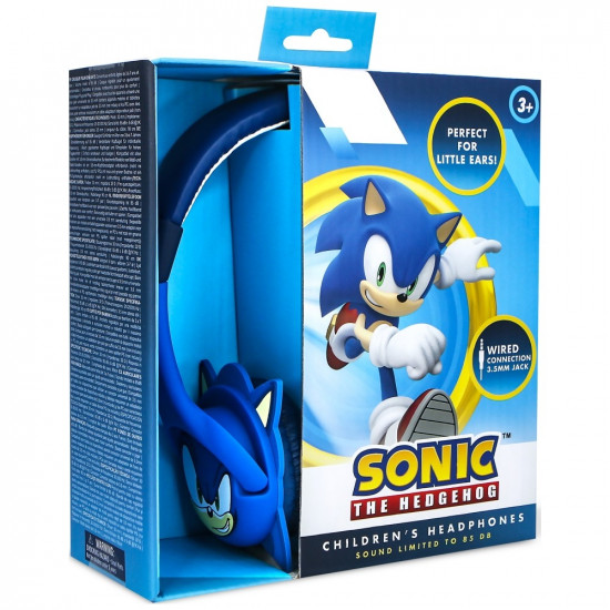 Children's On-Ear Headphones OTL Sonic The Hedgehog with Rubber Ears Children's On-Ear Headphones OTL Sonic The Hedgehog with Rubber Ears