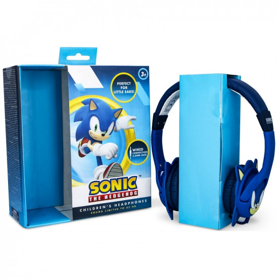Children's On-Ear Headphones OTL Sonic The Hedgehog with Rubber Ears Children's On-Ear Headphones OTL Sonic The Hedgehog with Rubber Ears