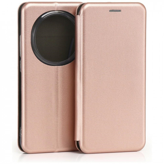 Beline Book Magnetic Case for Honor Magic 8 Pro, Rose Gold
