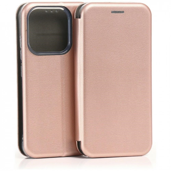 Beline Book Magnetic Case for Xiaomi 17 - Rose Gold