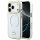 Lacoste Shockproof Transparent Frosted Gold Logo MagSafe Case for iPhone 17 Pro White Lacoste Shockproof Transparent Frosted Gold Logo MagSafe Case for iPhone 17 Pro White
