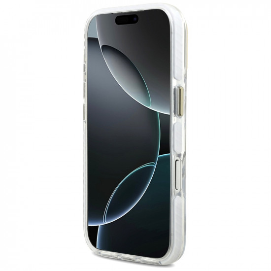 Lacoste Shockproof Transparent Frosted Gold Logo MagSafe Case for iPhone 17 Pro White Lacoste Shockproof Transparent Frosted Gold Logo MagSafe Case for iPhone 17 Pro White