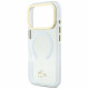 Lacoste Shockproof Transparent Frosted Gold Logo MagSafe Case for iPhone 17 Pro White Lacoste Shockproof Transparent Frosted Gold Logo MagSafe Case for iPhone 17 Pro White