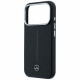Case Mercedes Leather Semi Wrap Iconic Line MagSafe for iPhone 17 Pro black