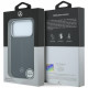Case Mercedes Leather Semi Wrap Iconic Line MagSafe for iPhone 17 Pro black