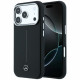 Case Mercedes Leather Semi Wrap Iconic Line MagSafe for iPhone 17 Pro Max black
