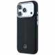 Case Mercedes Leather Semi Wrap Iconic Line MagSafe for iPhone 17 Pro Max black