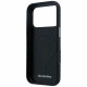 Case Mercedes Leather Semi Wrap Wood Effect MagSafe for iPhone 17 Pro black