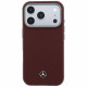 Case Mercedes Leather Semi Wrap Wood Effect MagSafe for iPhone 17 Pro red Case Mercedes Leather Semi Wrap Wood Effect MagSafe for iPhone 17 Pro red