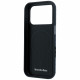 Case Mercedes Leather Semi Wrap Wood Effect MagSafe for iPhone 17 Pro navy