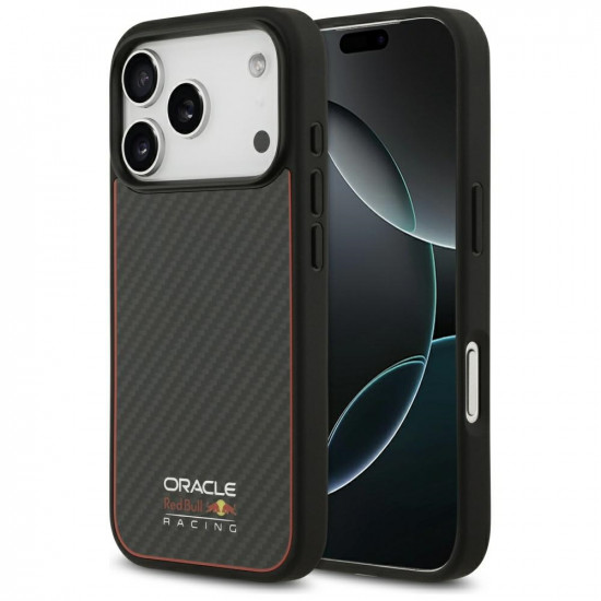 Case Red Bull Kevlar Logo Matt MagSafe for iPhone 17 Pro black Case Red Bull Kevlar Logo Matt MagSafe for iPhone 17 Pro black