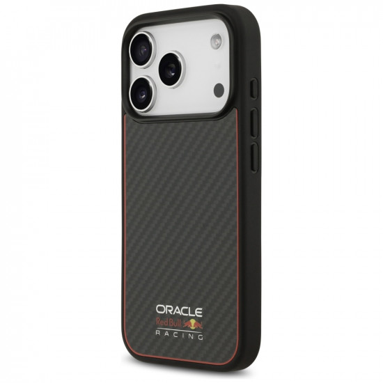 Case Red Bull Kevlar Logo Matt MagSafe for iPhone 17 Pro black Case Red Bull Kevlar Logo Matt MagSafe for iPhone 17 Pro black