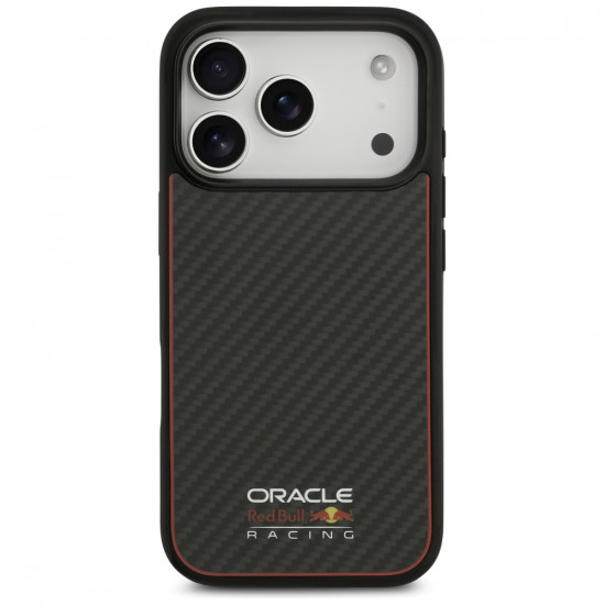 Case Red Bull Kevlar Logo Matt MagSafe for iPhone 17 Pro black Case Red Bull Kevlar Logo Matt MagSafe for iPhone 17 Pro black