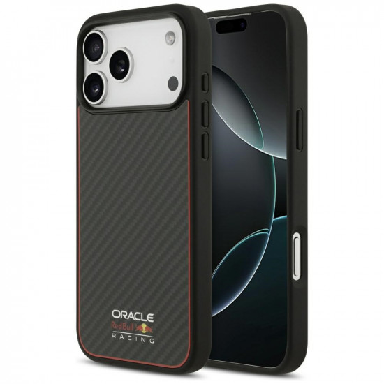 Case Red Bull Kevlar Logo Matt MagSafe for iPhone 17 Pro Max black Case Red Bull Kevlar Logo Matt MagSafe for iPhone 17 Pro Max black