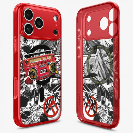 Case Spigen C11 Series Blast Edition MagFit for Apple iPhone 17 Pro red Case Spigen C11 Series Blast Edition MagFit for Apple iPhone 17 Pro red
