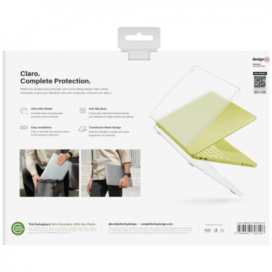 Case UNIQ Claro for MacBook Neo trasnparent Case UNIQ Claro for MacBook Neo trasnparent