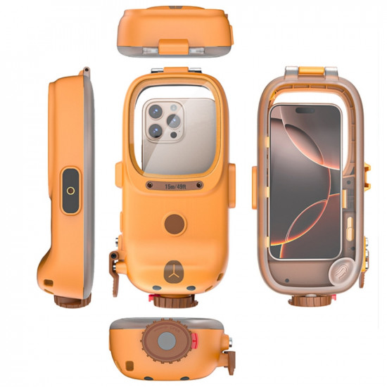 Waterproof Case 4smarts Shark Universal 15m orange Waterproof Case 4smarts Shark Universal 15m orange