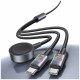 Cable USAMS Huan Series 3-in-1 with 72W Inductive Charger for USB-C tarnish